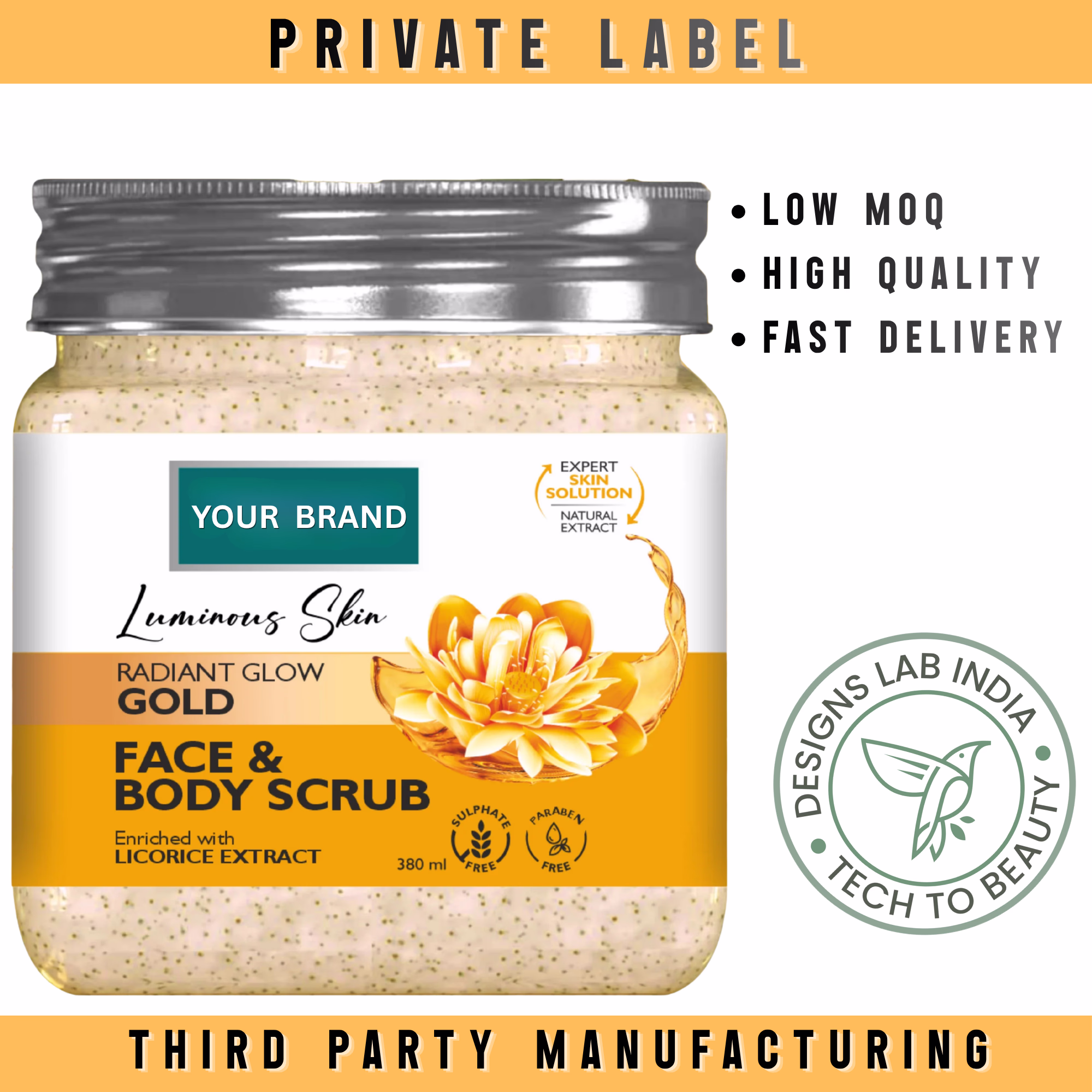 Gold Face & Body Scrub